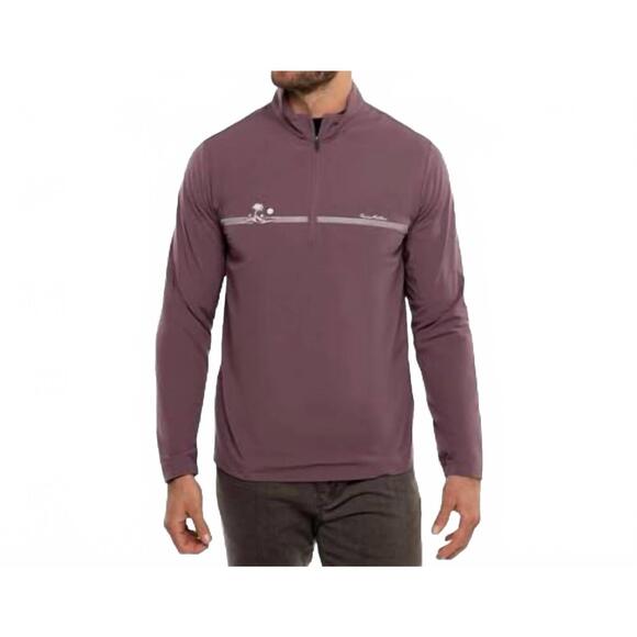 NEW TRAVISMATHEW unexpected suprize quarter zip jacket in flint